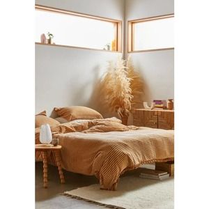 Urban Outfitters Derby Textured Duvet Cover Queen